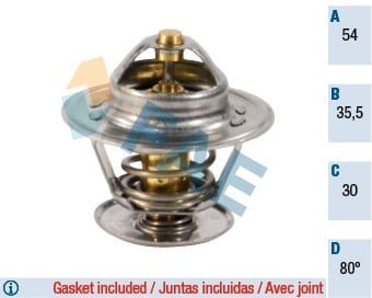 TERMOSTAT 80C