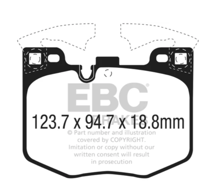 EBC Yellowstuff 4000 Serisi Ön Fren Balatası – BMW X5 / X6 / GR Supra Uyumlu