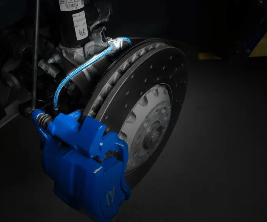 ecs tuning 018843LA02 MK8 Golf R / 8Y S3 Exact-Fit Ön Fren Hortum Seti - Mavi