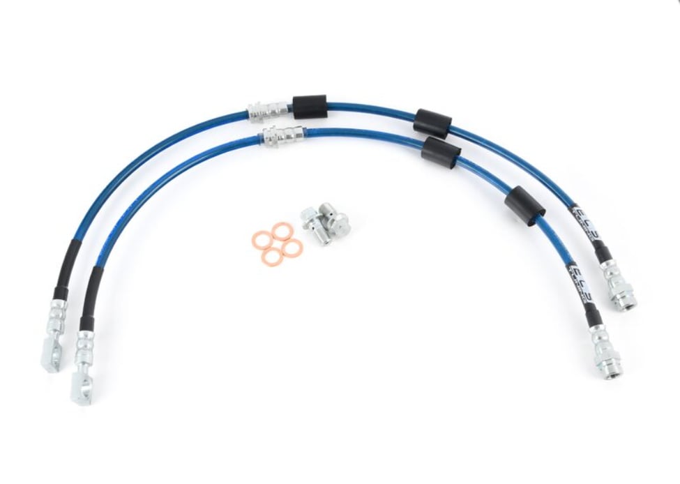 ecs tuning 018843LA02 MK8 Golf R / 8Y S3 Exact-Fit Ön Fren Hortum Seti - Mavi