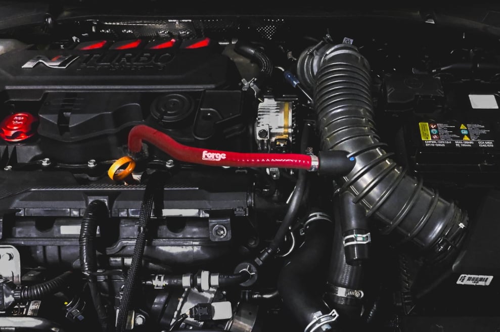 Forge Motorsport FMBH10 Yağ Tahliye Hortumu – Hyundai i20N & Elantra N Line 1.6 GDI KIRMIZI