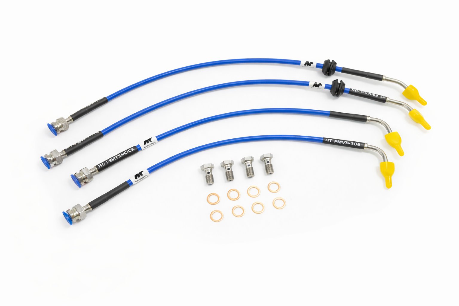 Forge Motorsport Hyundai i20N Fren Hortum Seti (HYN-4-082 Solid Blue)