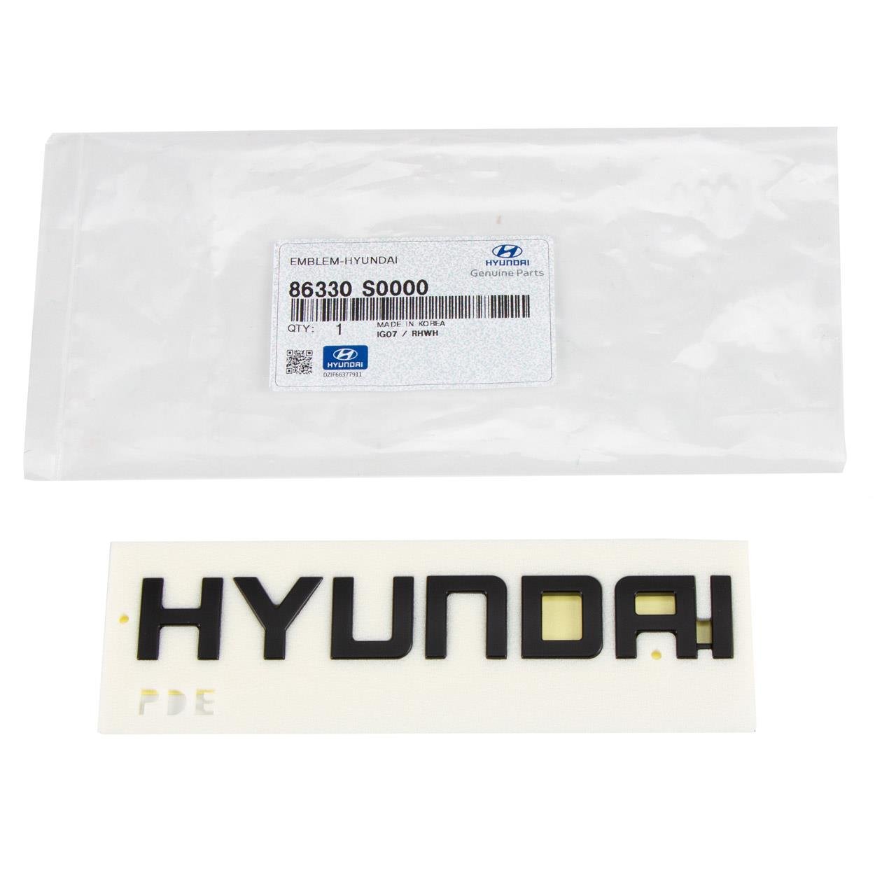 Hyundai 86330S0000 Hyundai emblem - matt black