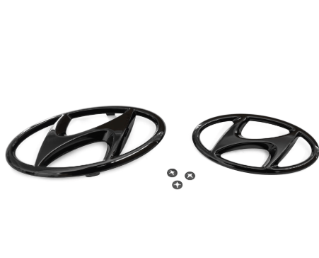 HYUNDAİ 9999Z057167 Hyundai Amblemleri siyah - Ön ve arka set, i20N