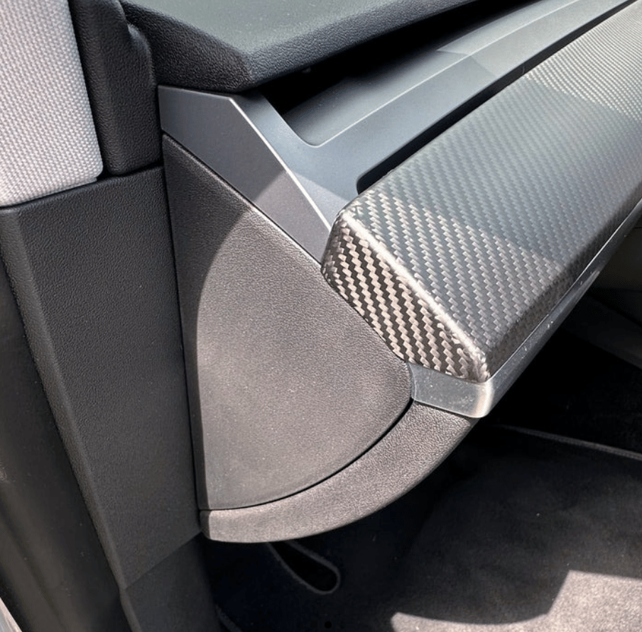MAX AUTO CARBON TESLAPANEL TESLA MODEL 3 MODEL Y için MAX CARBON Performance gösterge paneli alt çıta kapak MAX CARBON