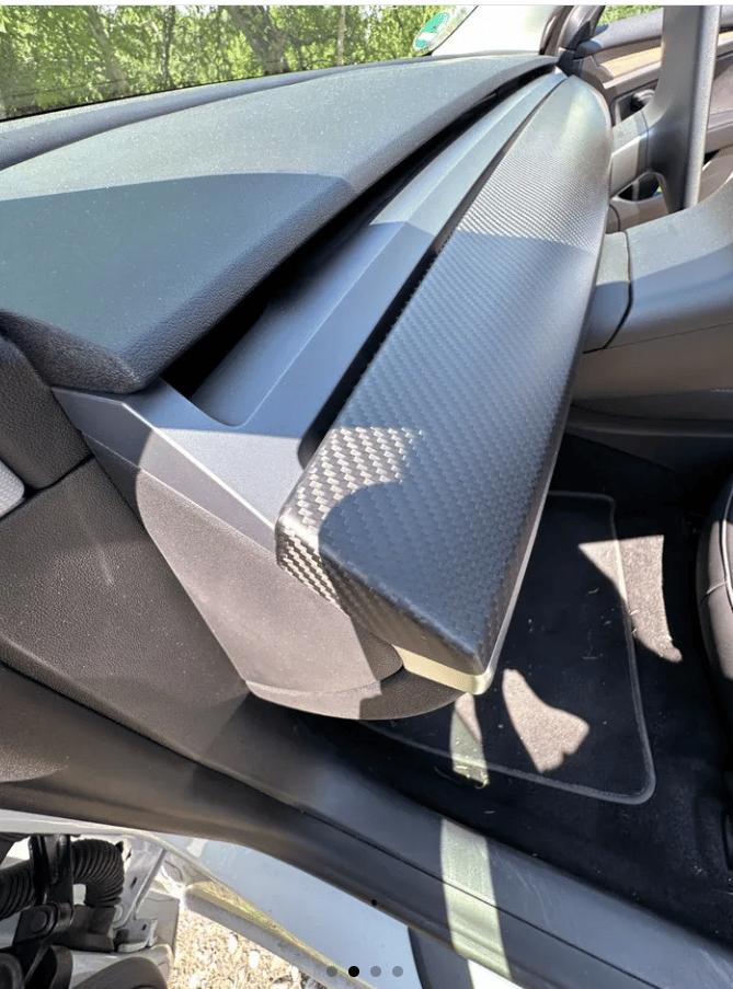 MAX AUTO CARBON TESLAPANEL TESLA MODEL 3 MODEL Y için MAX CARBON Performance gösterge paneli alt çıta kapak MAX CARBON