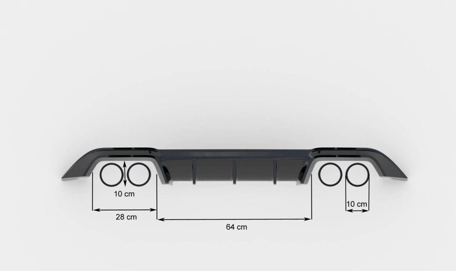 Maxton Arka Difüzör (Rear Valance) – Volkswagen Golf R Mk7