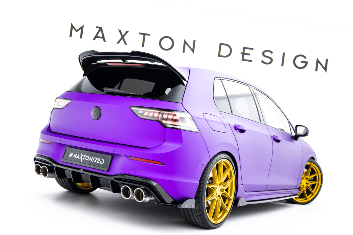 Maxton Design Arka Difüzör V2 – Volkswagen Golf R Mk8 Facelift (VW-GO-8-R-RS2G)