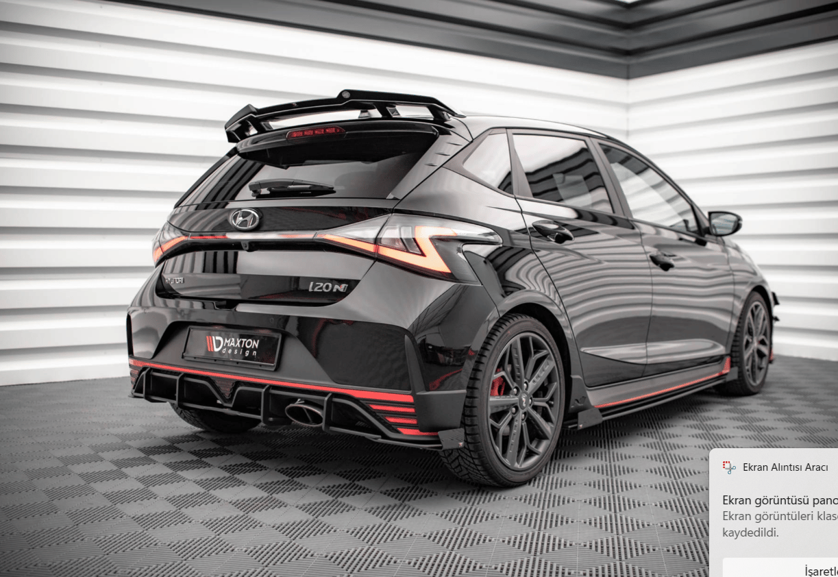 Maxton Design Street Pro Arka Yan Splitter + Flap Seti – Hyundai i20 N Mk3 Uyumlu