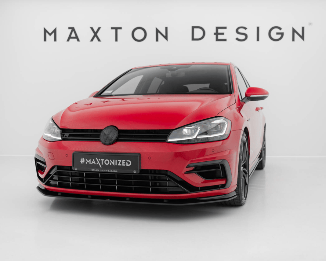 Maxton Design Street Pro Ön Splitter – VW Golf 7 R / R-Line Mk7 Facelift (kod: VWGO7FRCNC-FD2B)