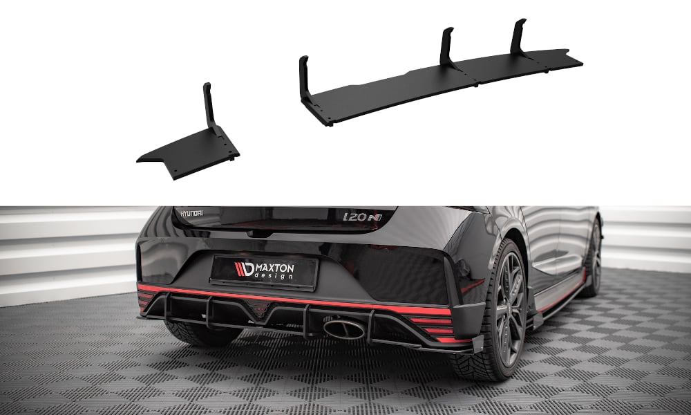 MAXTON HYI203NCNC-RS1B Street Pro Rear Diffuser Hyundai I20 N Mk3