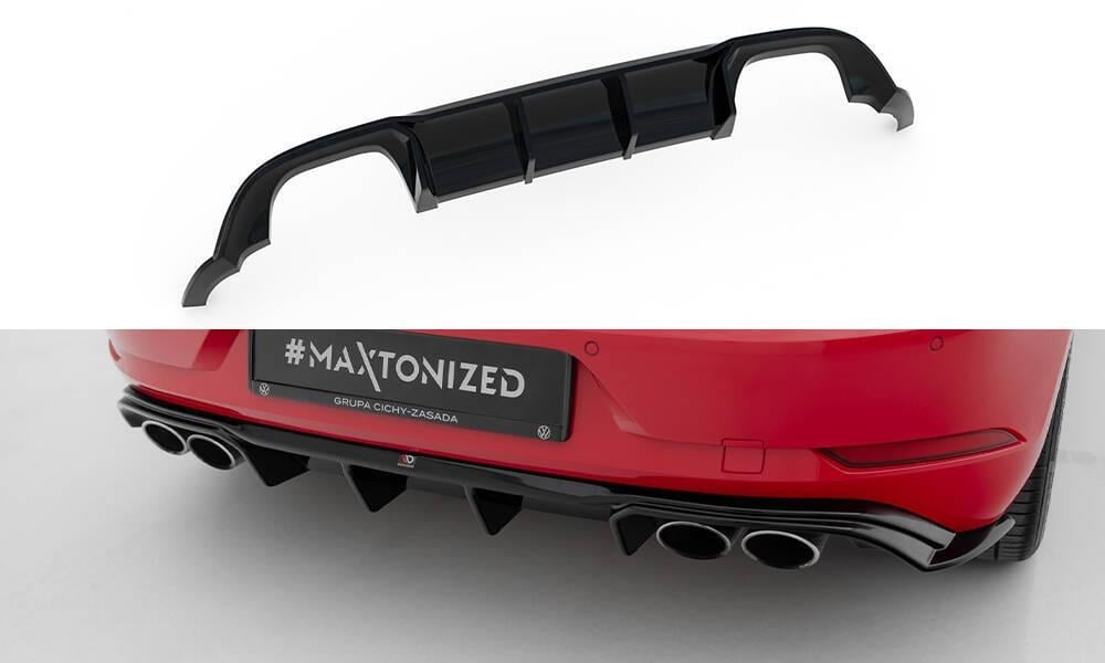 MAXTON VW-GO-7F-R-RS3G Rear Valance V.3 VW Golf 7 R Facelift