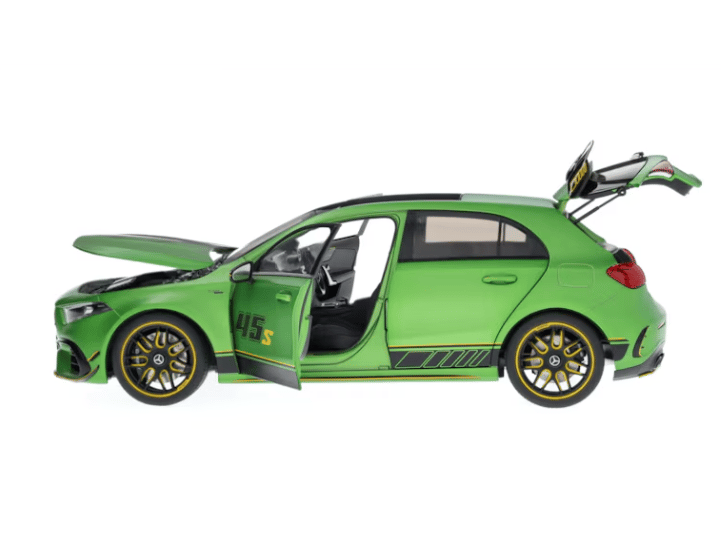 Mercedes-AMG A 45 S 4MATIC+ 1:18 NZG Limited Diecast Model – Light Green Magno
