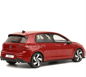 OttOmobile Volkswagen Golf VIII GTI 2021 Kings Red Metallic 1:18 – OT405