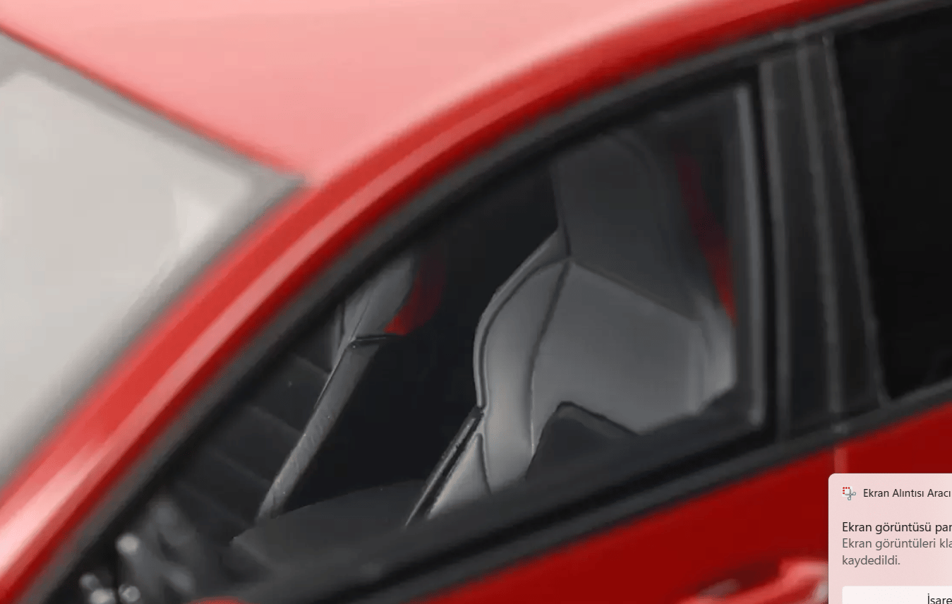 OttOmobile Volkswagen Golf VIII GTI 2021 – 1:18 Ölçekli Model, Kings Red Metallic (OT405)