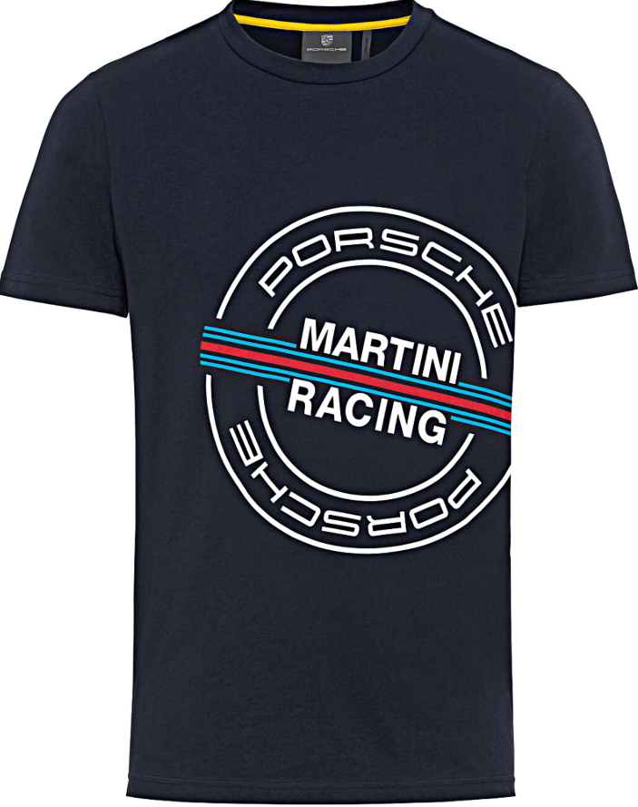 Porsche AG – Martini Racing Logo T-Shirt Erkek S beden