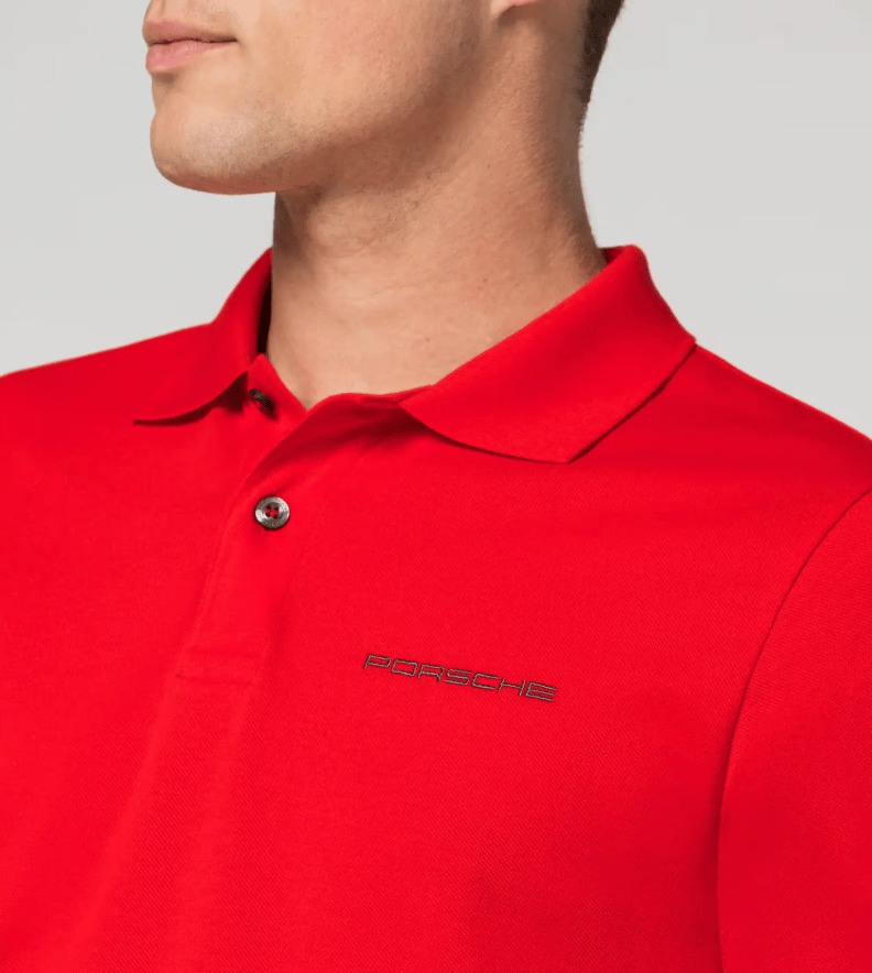Porsche Kırmızı Erkek Polo T-Shirt – Essential Collection