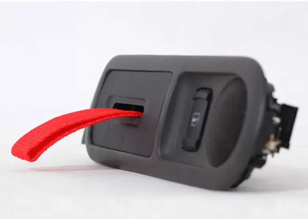 Rennline DH19 BLK.RED Kapı Çekme Kayışı Seti (Golf 4 / Bora Uyumlu)