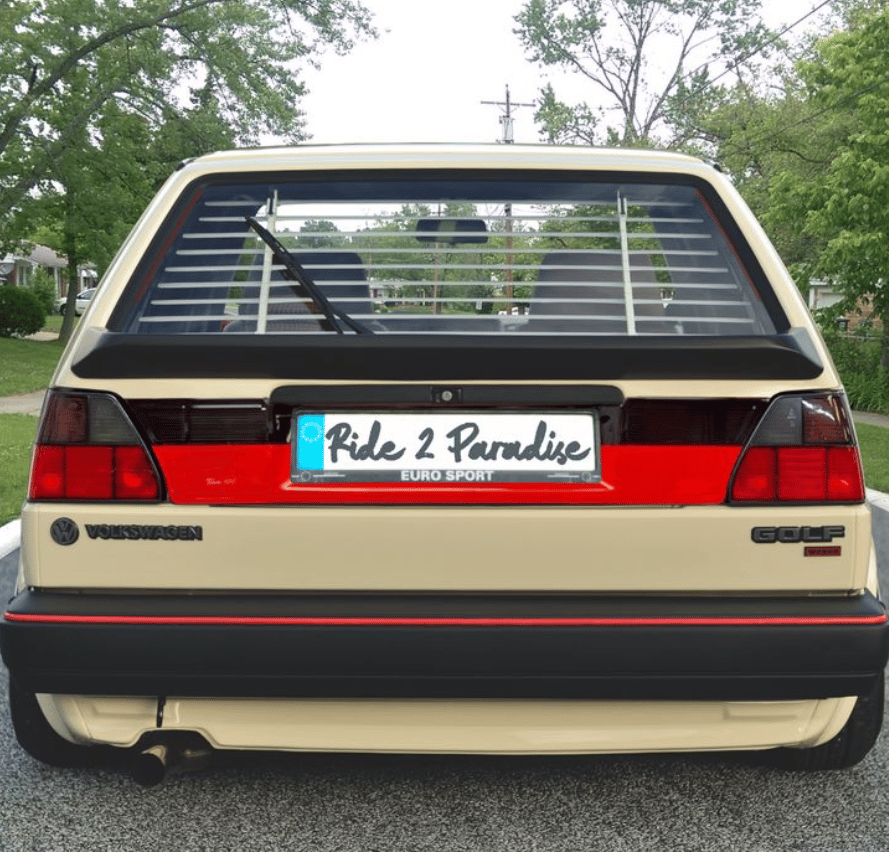 Vw Golf II 1987-1991 Arka panel kaplaması siyah-kırmızı Team Heko 01058