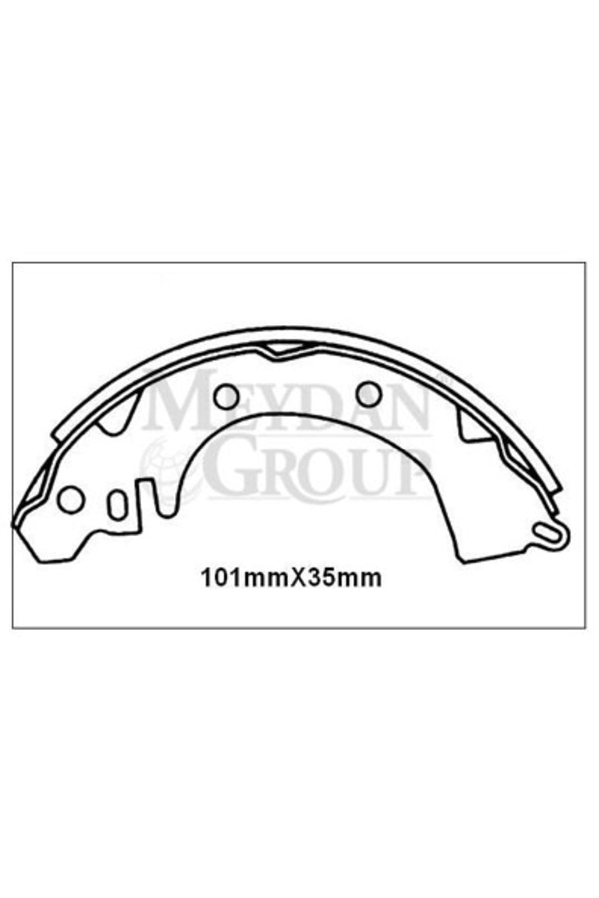 101-6360 MITSUBISHI LANCER- GOLD- 84/87; ARKA FREN PABUCU (FAM) (FAM)