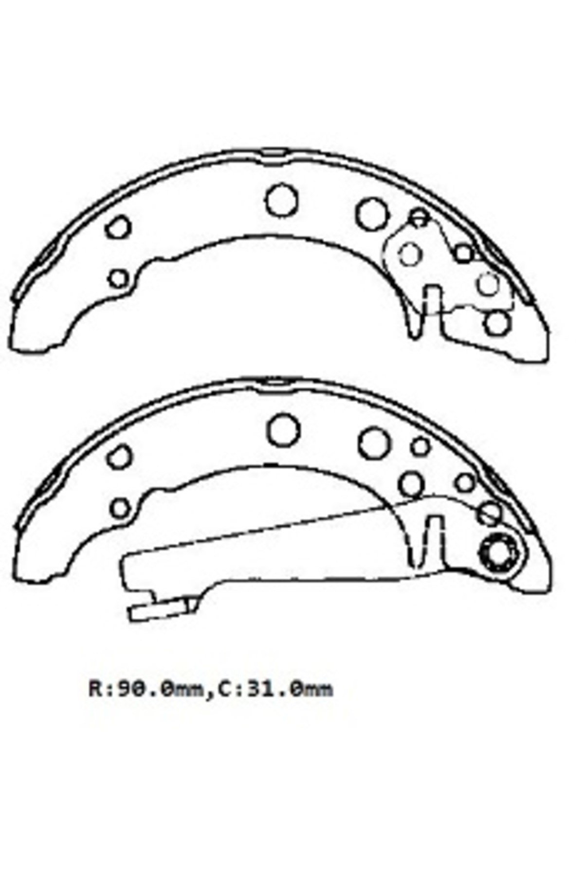 1029-6360C POLO- 4- 99/01; ARKA FREN PABUCU (FAM) (FAM)