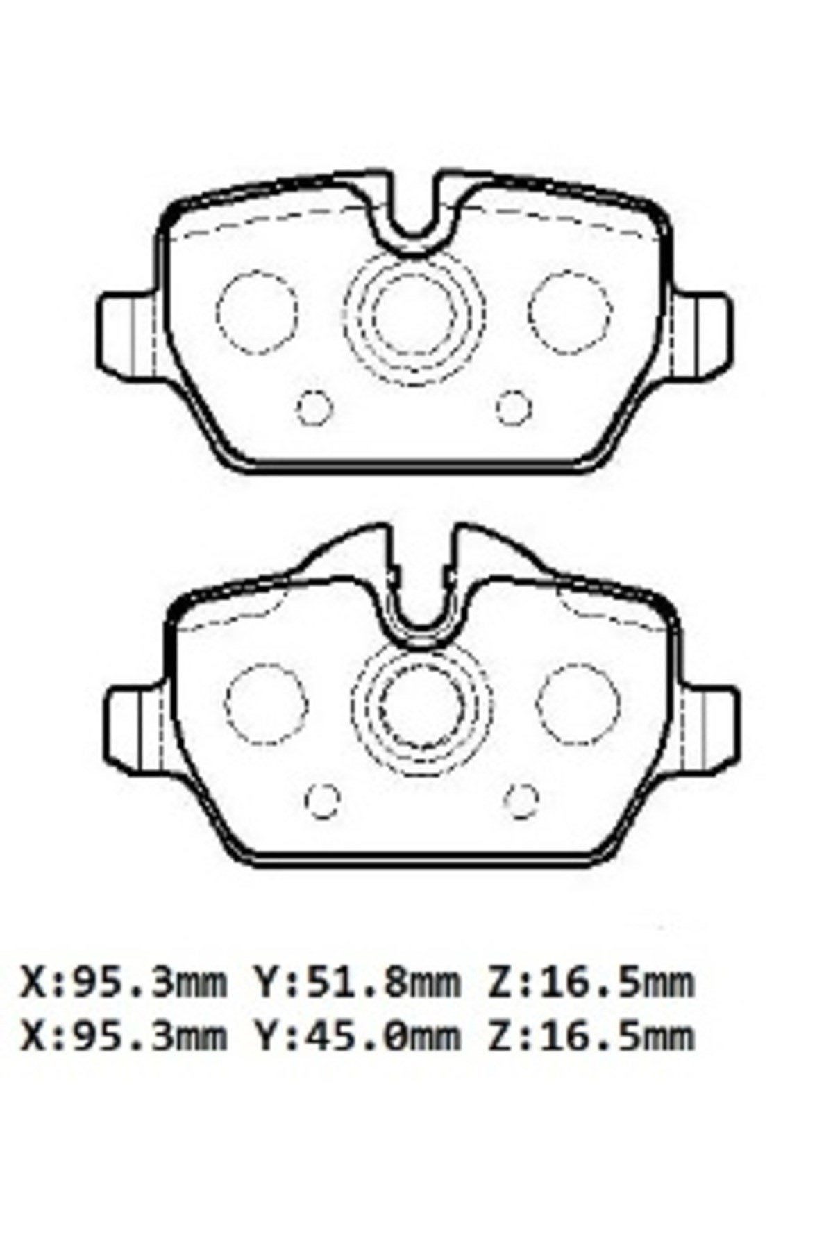 BMW 1 Seri- E87- 04/11; Arka Fren Balatası (Kablosuz)Disk 34219808172
