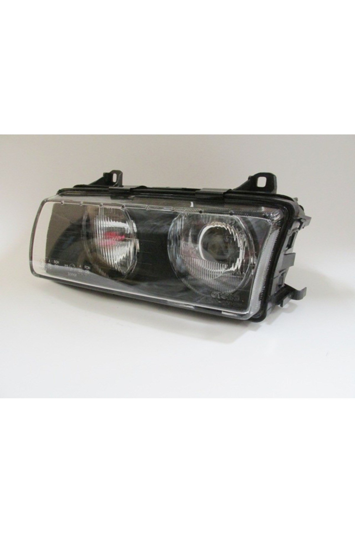 Bmw 3 Seri E36 Sd/coupe 91/98 Far Lambası Sol Man/elk (Çizgili Cam) Mercekli Siyah 4fişli(dj
