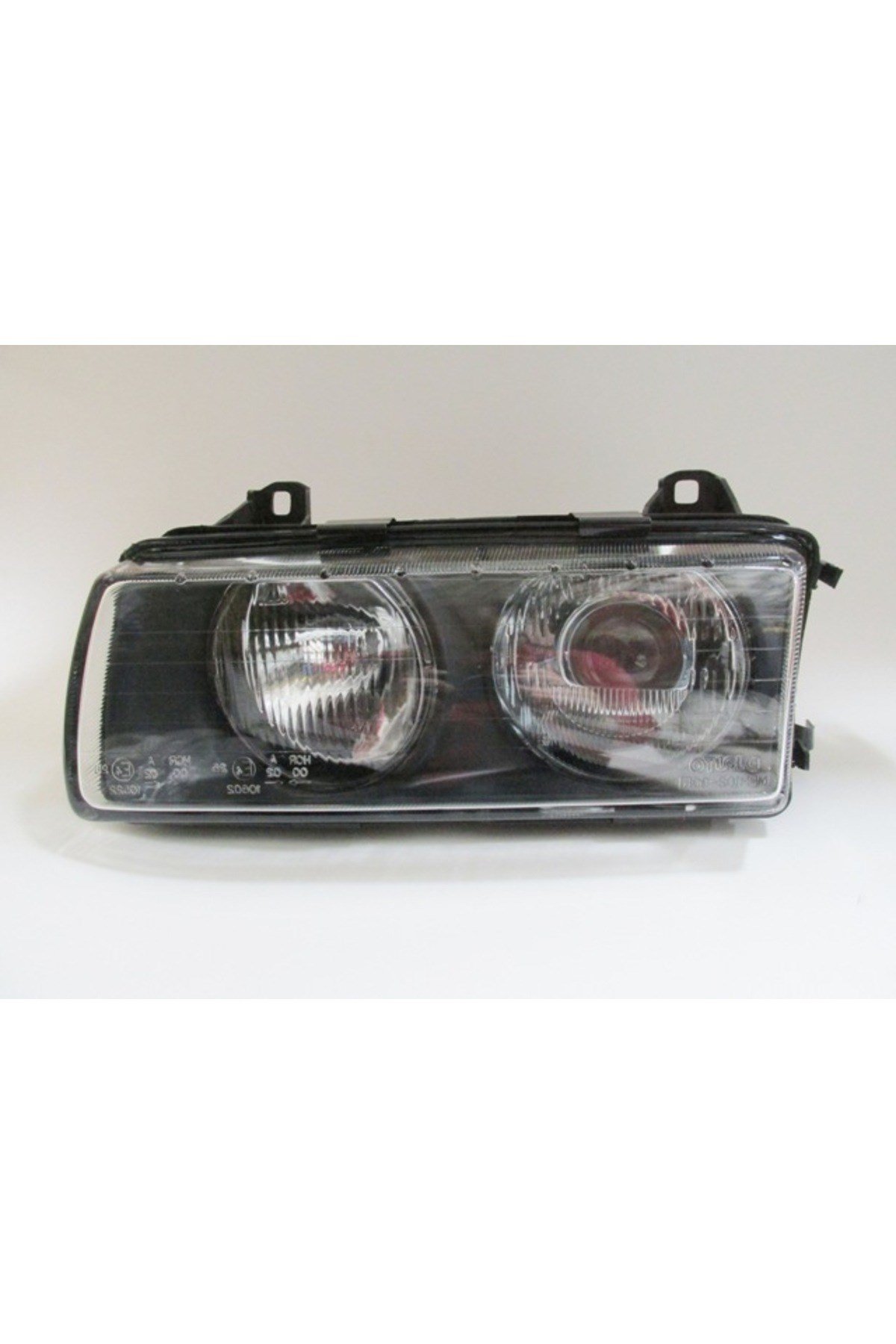 Bmw 3 Seri E36 Sd/coupe 91/98 Far Lambası Sol Man/elk (Çizgili Cam) Mercekli Siyah 4fişli(dj