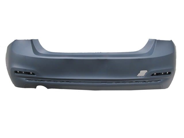 Bmw 3 Seri F30 15/18 Arka Tampon Koyu Gri/astarlı (Sensör Deliksiz/nikelaj Çıta Delikli)(tw)