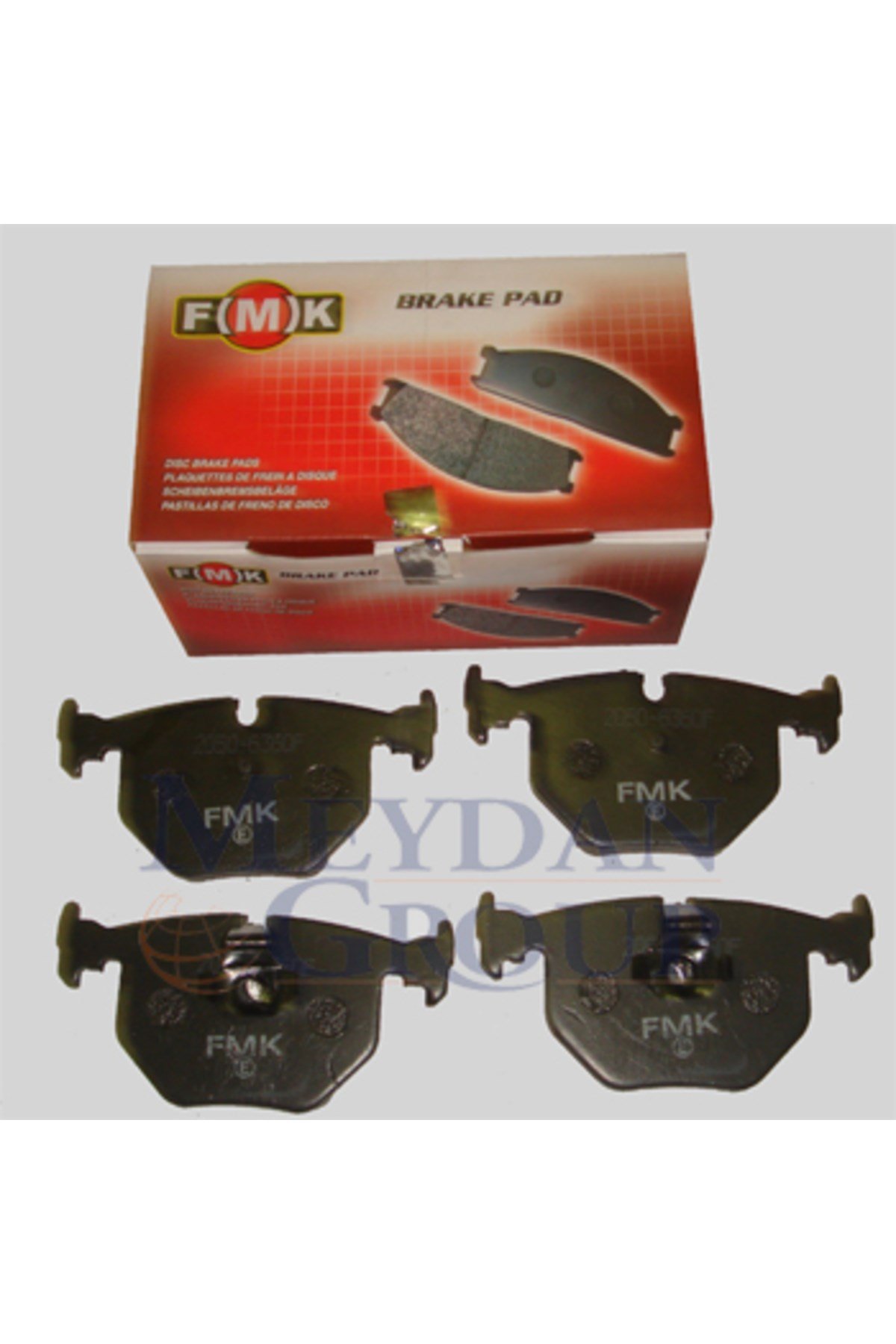 BMW X5- E53- 00/03; Arka Fren Balatası (10LU)(Disk) (123x59,3x16,3) (Fmk) 34112282166