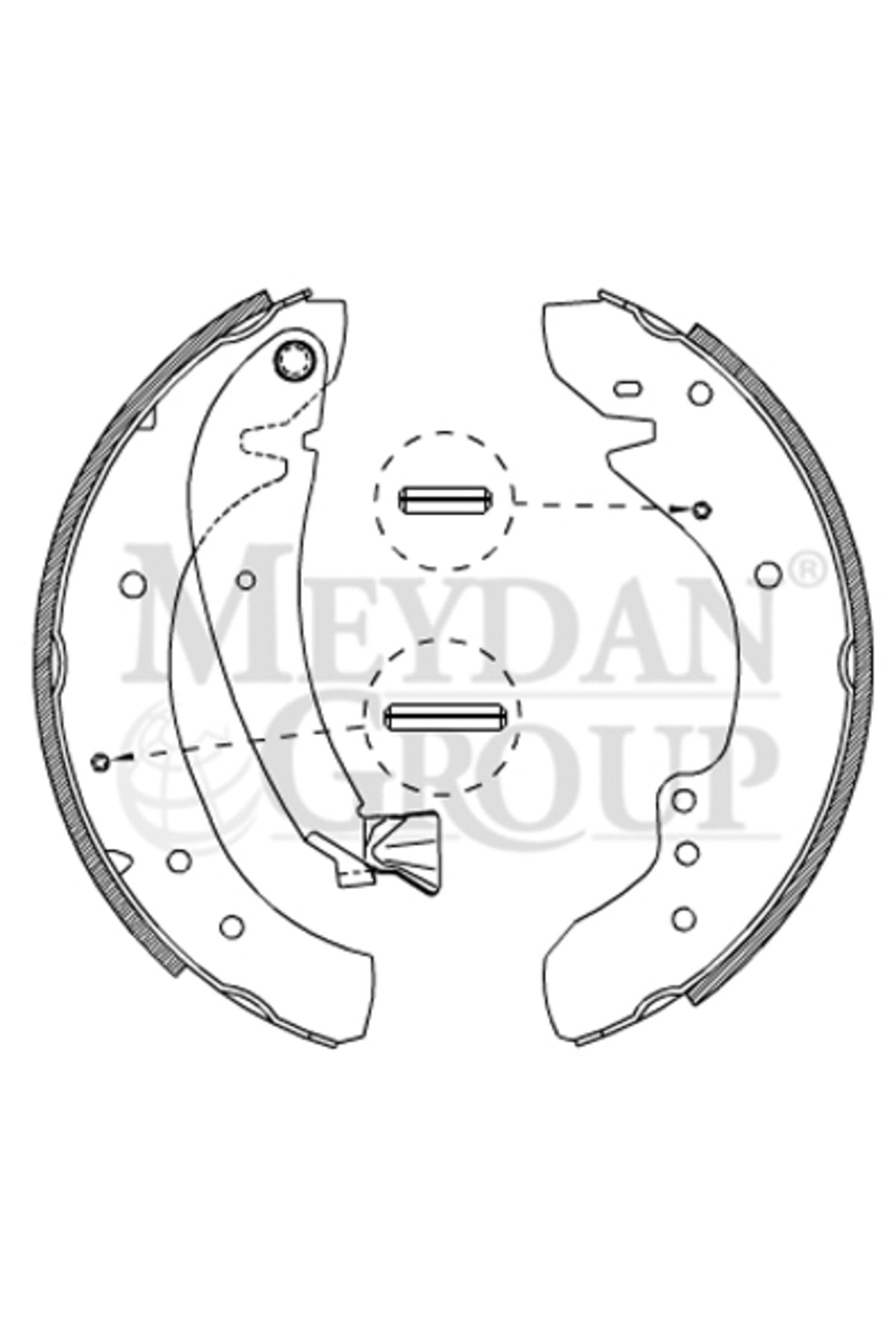 DUCATO- 97/02; ARKA FREN PABUCU 1,9/2,0/2,5/2,8 (127X56) (14 KİŞİLİK) (FMK)