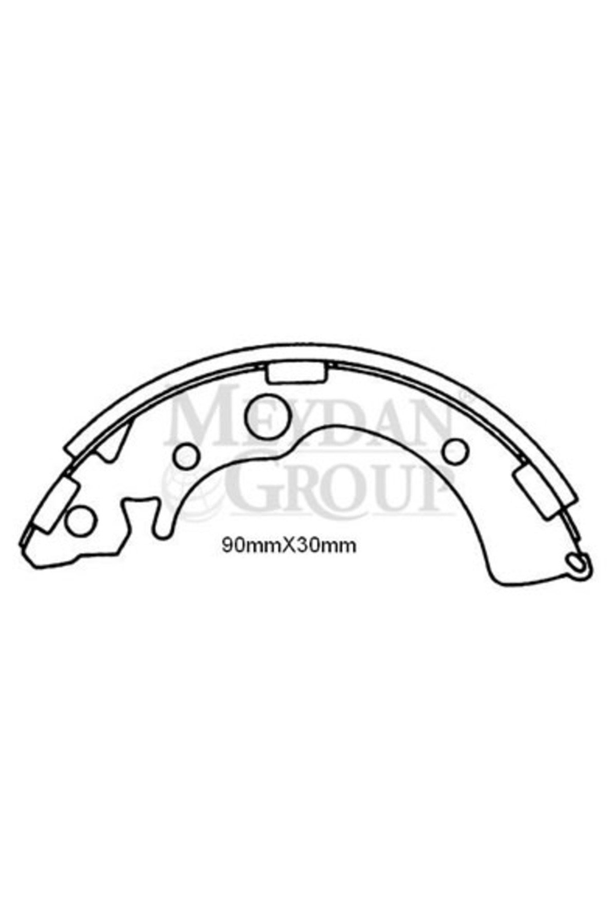 Honda Civic- HB- 92/95; Arka Fren Pabucu (90x30) (Daiwa) 43153-SB3-023