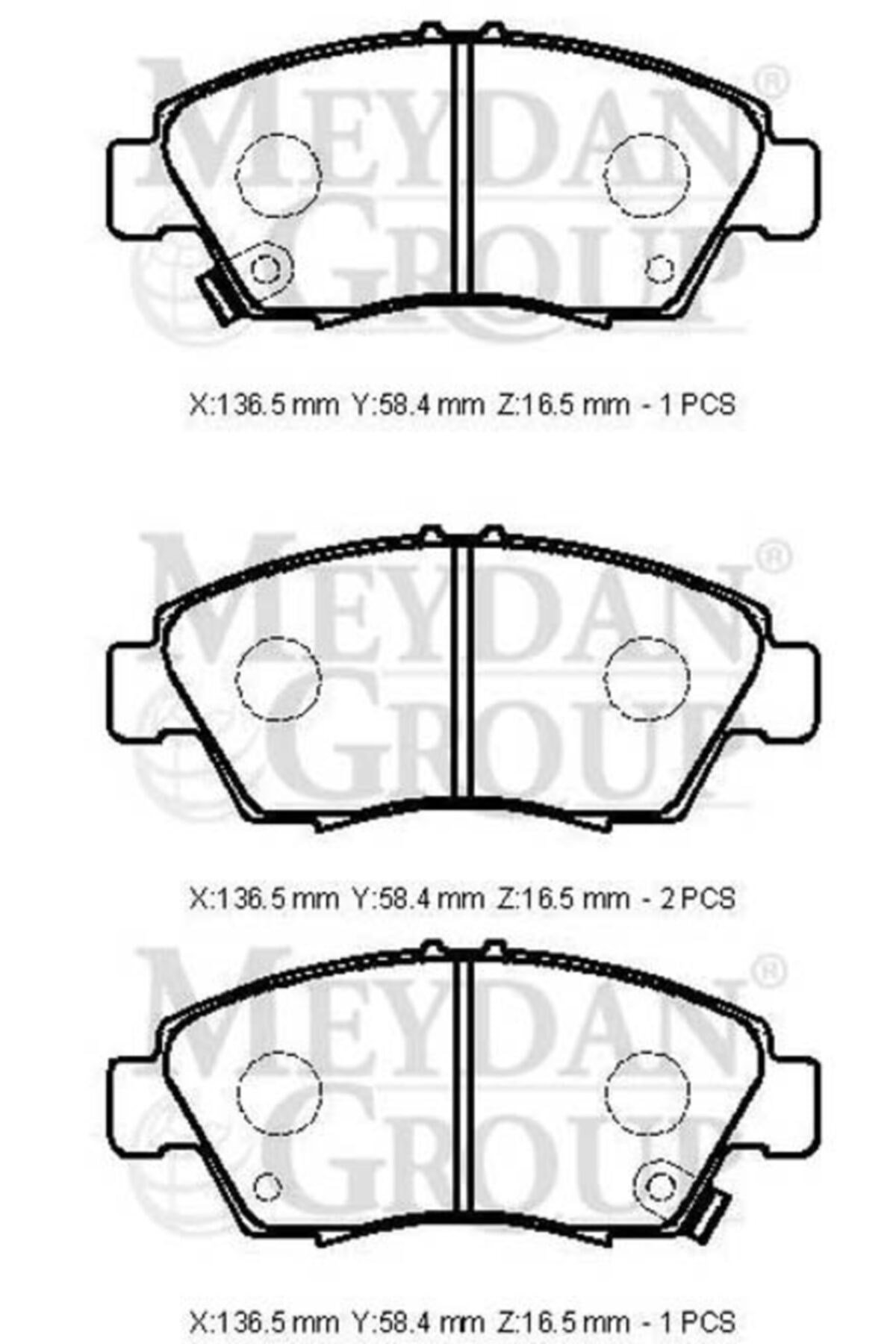 Honda Cıvıc- Sd/hb- 96/98 Ön Fren Balatası (DİSK) (136,5X51,5X16,5) (DAIWA) 45022-sr3-v00