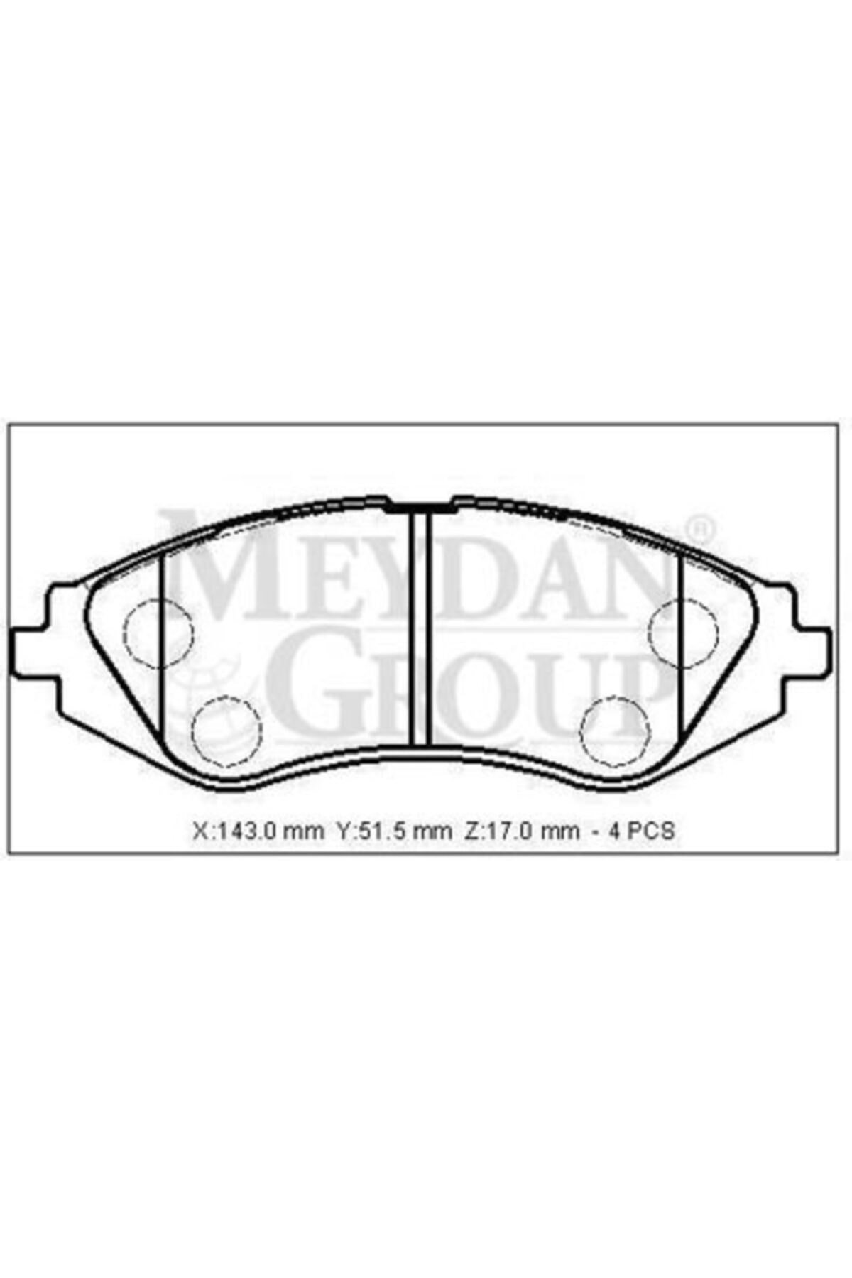 HONDA JAZZ- 09-13 ÖN FREN BALATASI (DİSK) (136,5X51,4X15,9 (DAIWA) OEM NO: 45022-SZT-G00 UYUMLU 432-