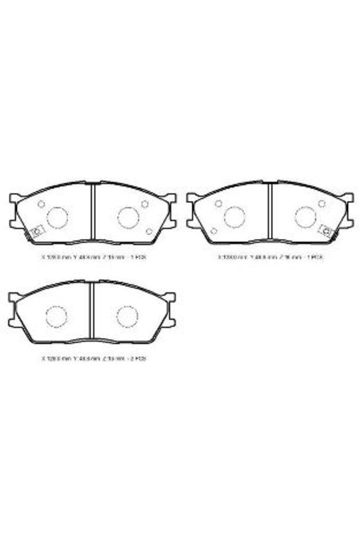 Kia Rio- II- 03/05; Ön Fren Balatası (127,8x48.8x16) (Daiwa) 0K9D03328Z