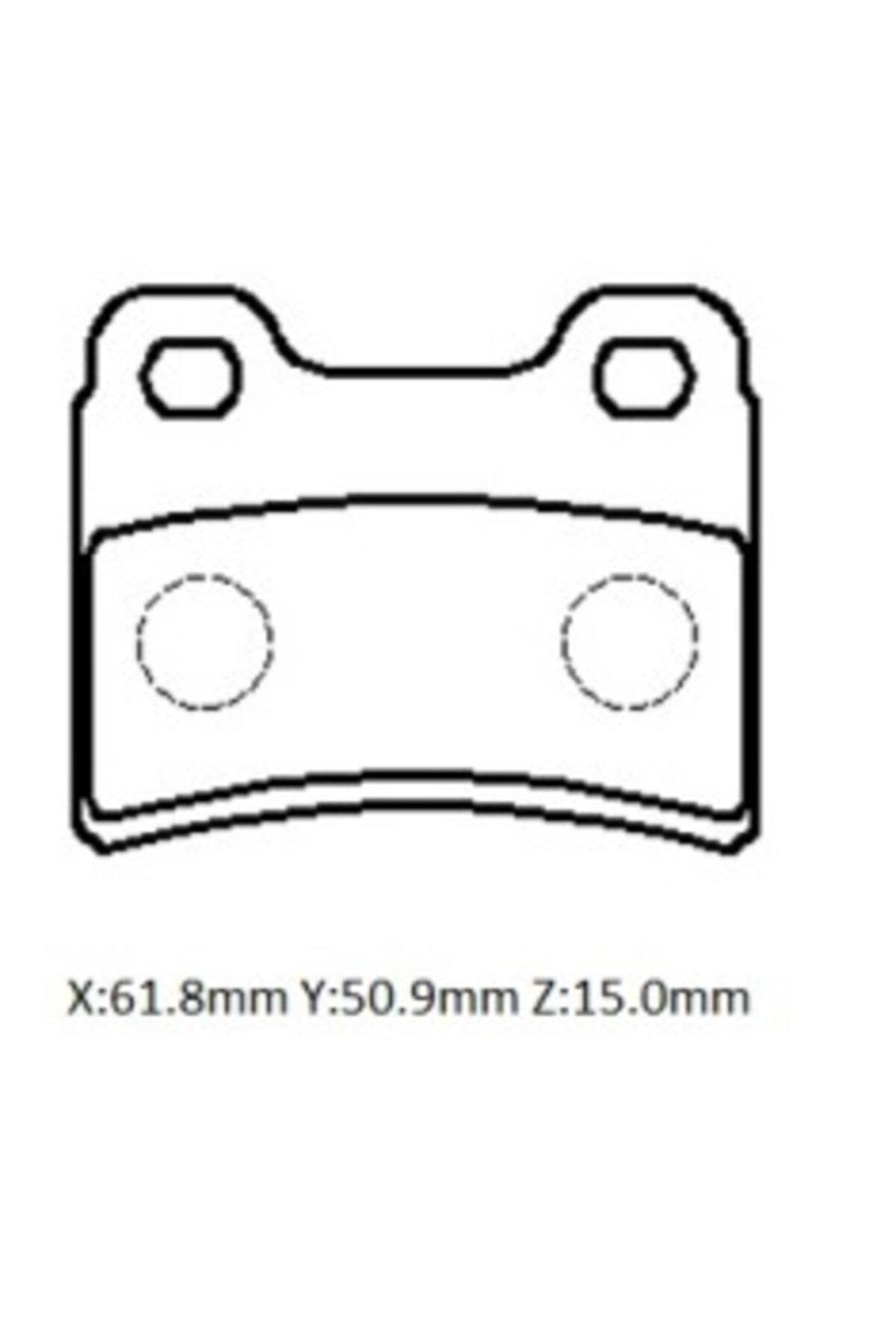 Kıa Sephıa- Iı- 02-06 Arka Fren Balatası (DİSK)(61,8X50,9X15) Oem No: 91ab-2m008-bd Uyumlu 712-6360