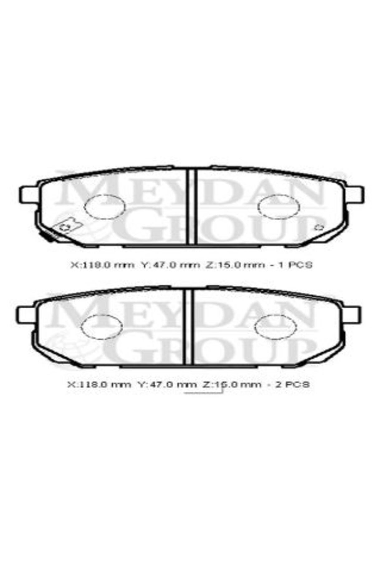 Kıa Sorento- 02/09; Arka Fren Balatası (DİSK) (118X47X15) (DAIWA) 58302-3ed00