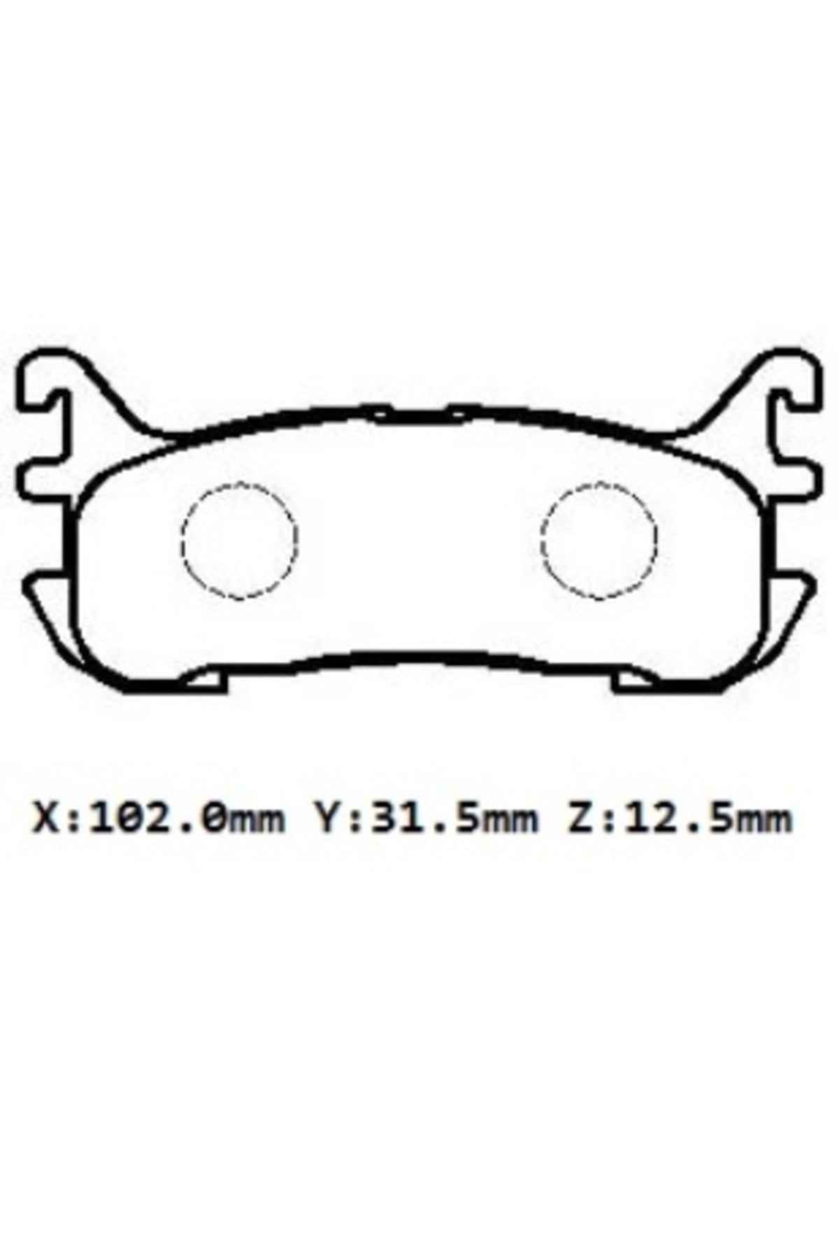Mazda 323 Lantis 95/98 Arka Fren Balatası (Disk)(102x31.5x12.5)(daıwa)