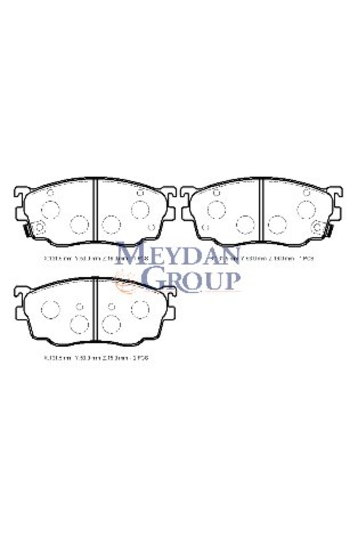 MAZDA 626- SD-HB- 98-01 ÖN FREN BALATASI (DİSK)(131,50X53X16)(FMK) OEM NO: G1YN-33-28Z UYUMLU 335-63