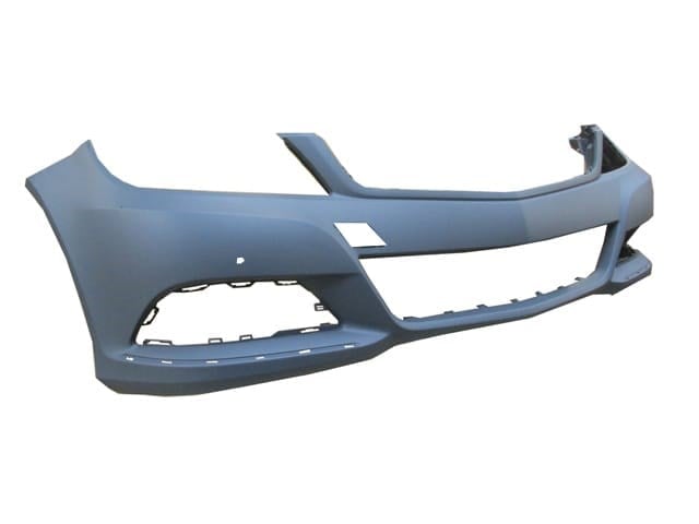 Mercedes C Class W204 11/13 Ön Tampon Gri (Astarlı Bant/far Yıkama Deliksiz/sensör Delikli Tw)