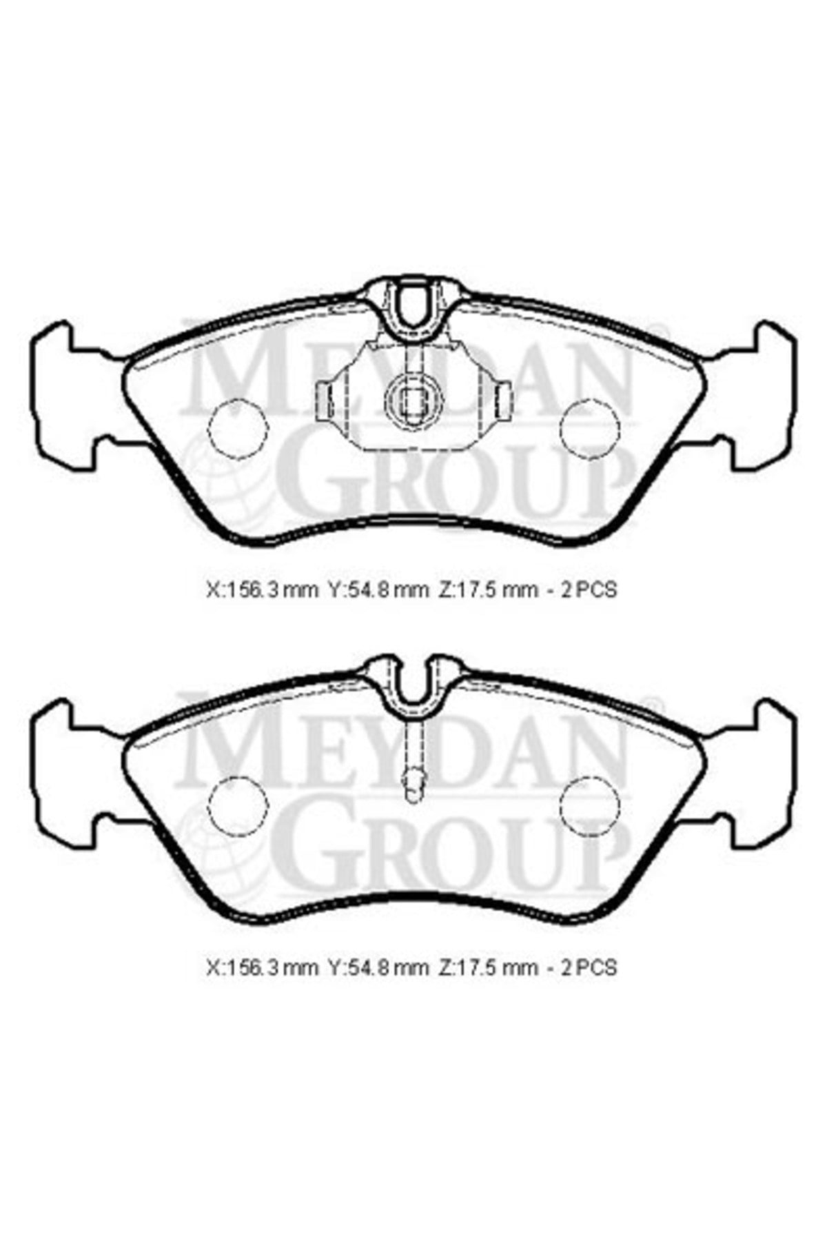 Mercedes Sprınter- 00/07 Arka Fren Balatası (kulaklı) (kablosuz) (disk) (156,3x54,8x17,5) 2d0698451
