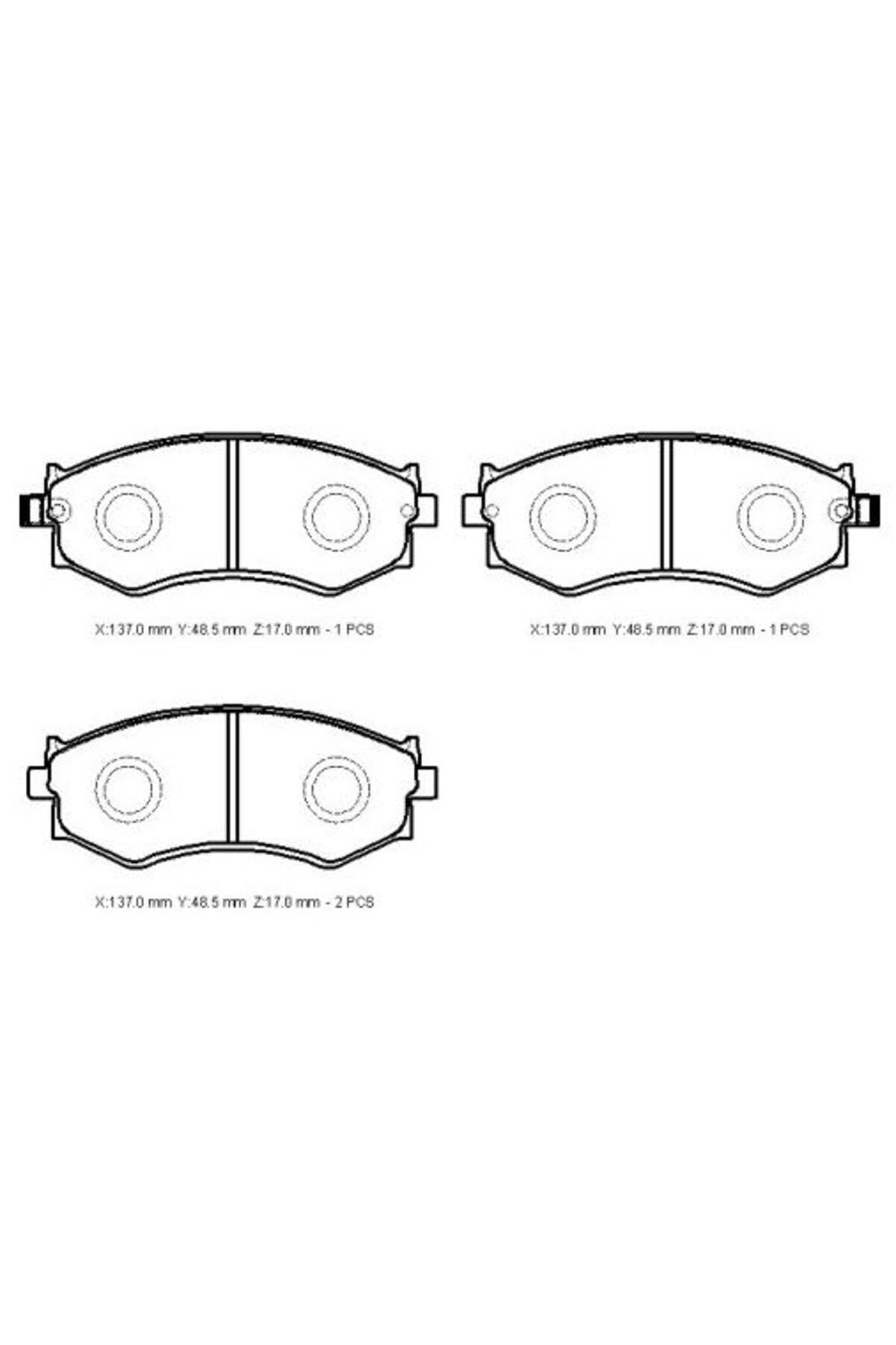 Nissan Bluebird- U13- 92/99; Ön Fren Balatası (Disk) (137x48,5x17) (Daiwa) 41060-32R90