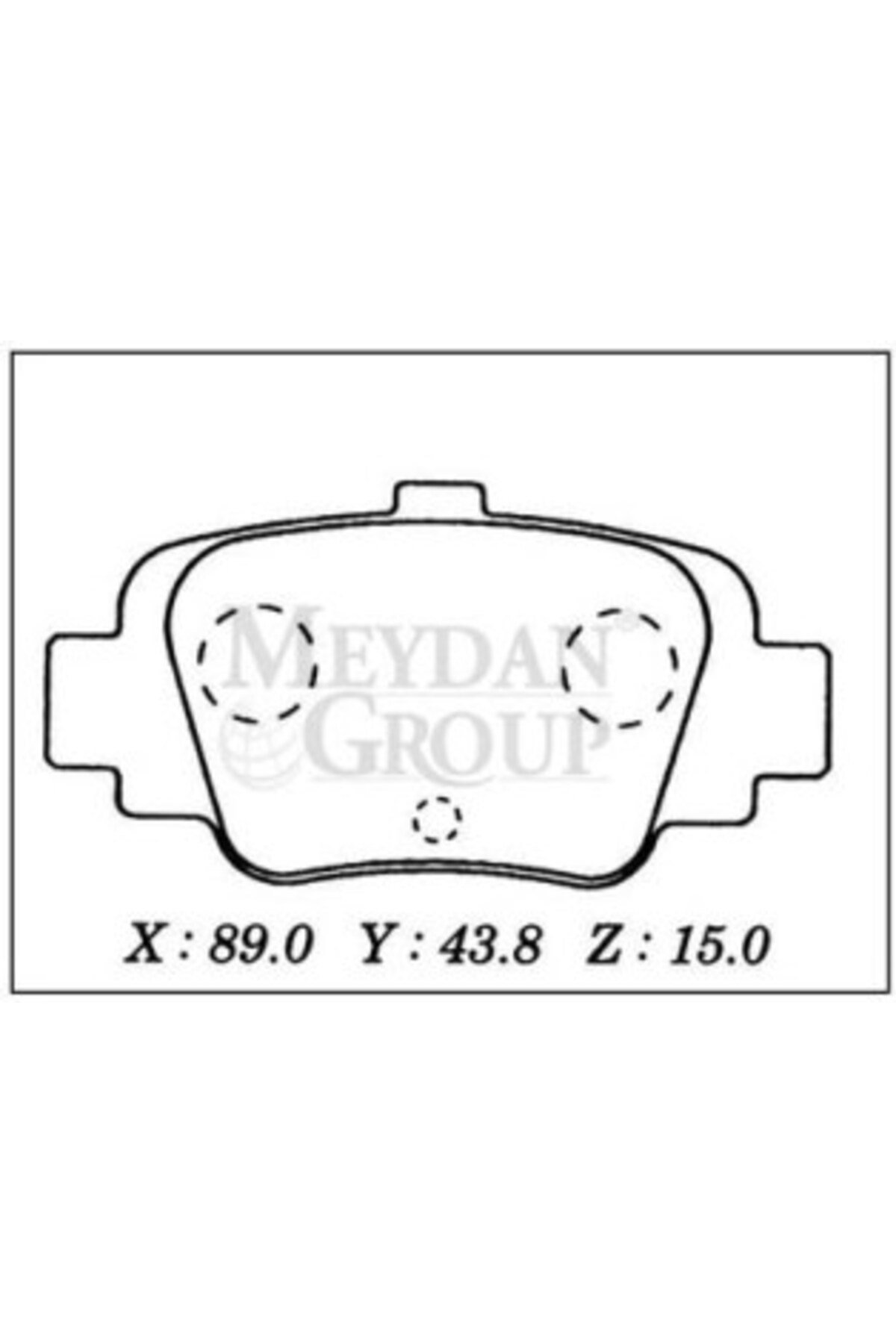 Nissan Micra- K11- 93/97; Arka Fren Balatası (Disk) (89x43,8x15) (Daiwa) 44060-99B25