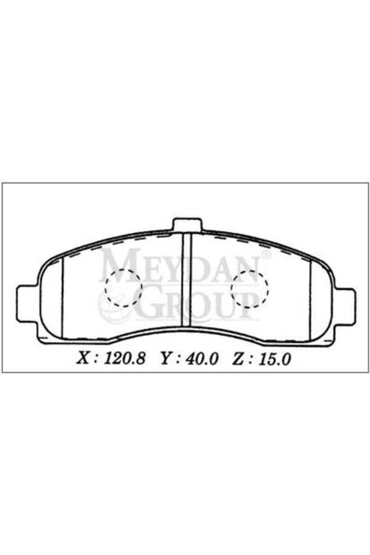 Nissan Micra K11 93/97 Ön Fren Balatası (Disk) (120,8x40x15) (Daıwa)