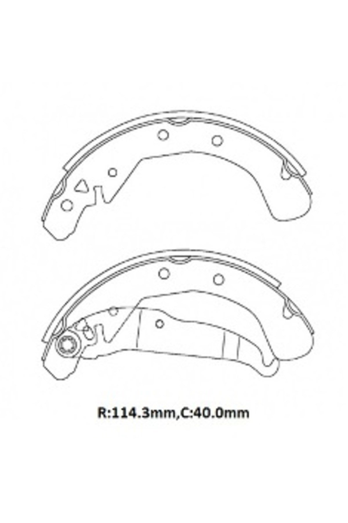 Opel Astra- F- SD/HB- 95/98; Arka Fren Pabucu 1,4/1,6/1,7 (114,3x40)(Fmk) 1605064
