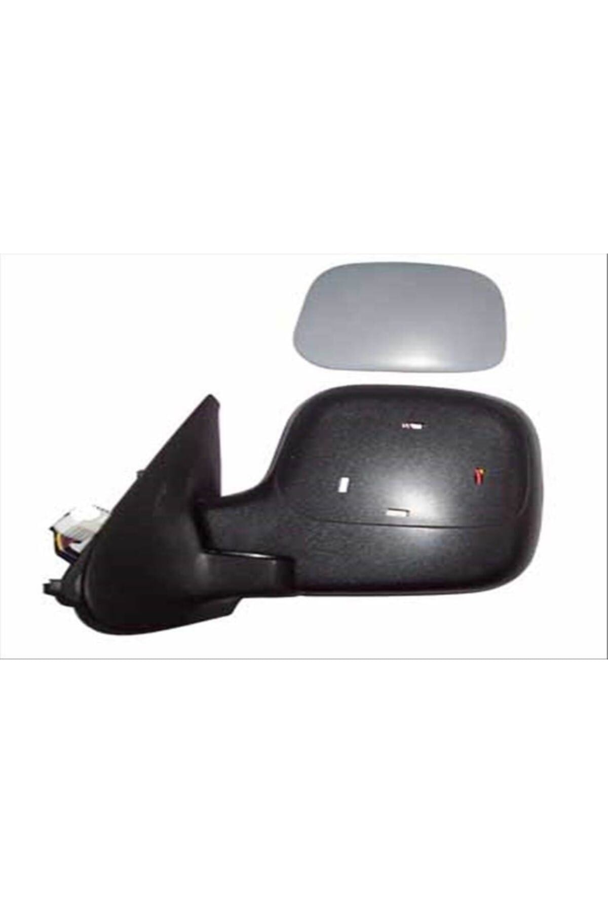 Parça A.PEUGEOT PARTNER- 96/02; KAPI AYNASI SOL ELEKTRİKLİ/ISITMALI GRİ KAPAKLI 5FİŞLİ (TW)