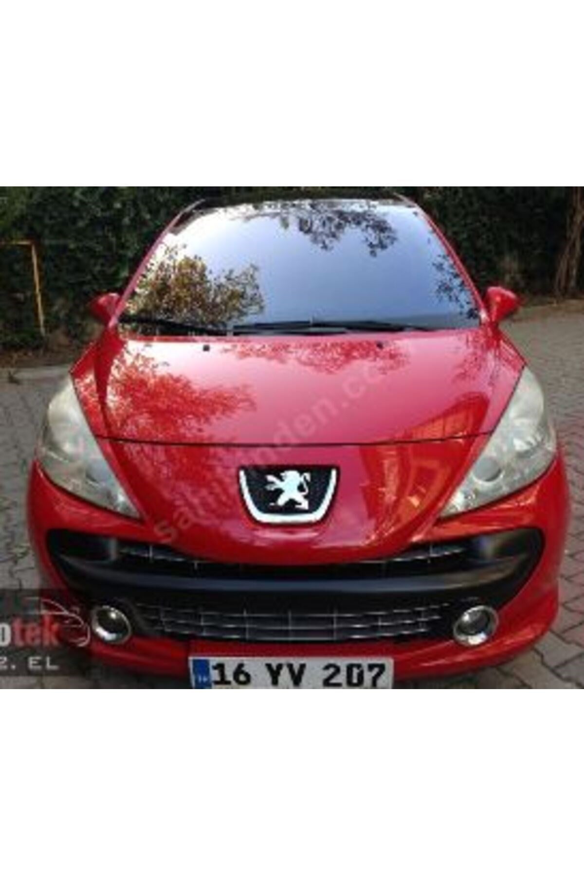 Peugeot 207- 06/09; Ön Tampon Siyah (Sis Delikli) Bant/Panjur Delikli/ Braketli (3 Kapı 7401ES