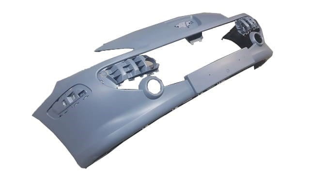 Peugeot 307 06/08 Ön Tampon Gri Astarlı(panjur/bant Delikli/sis Çerçeveli)(panel Üst Korumalı)t