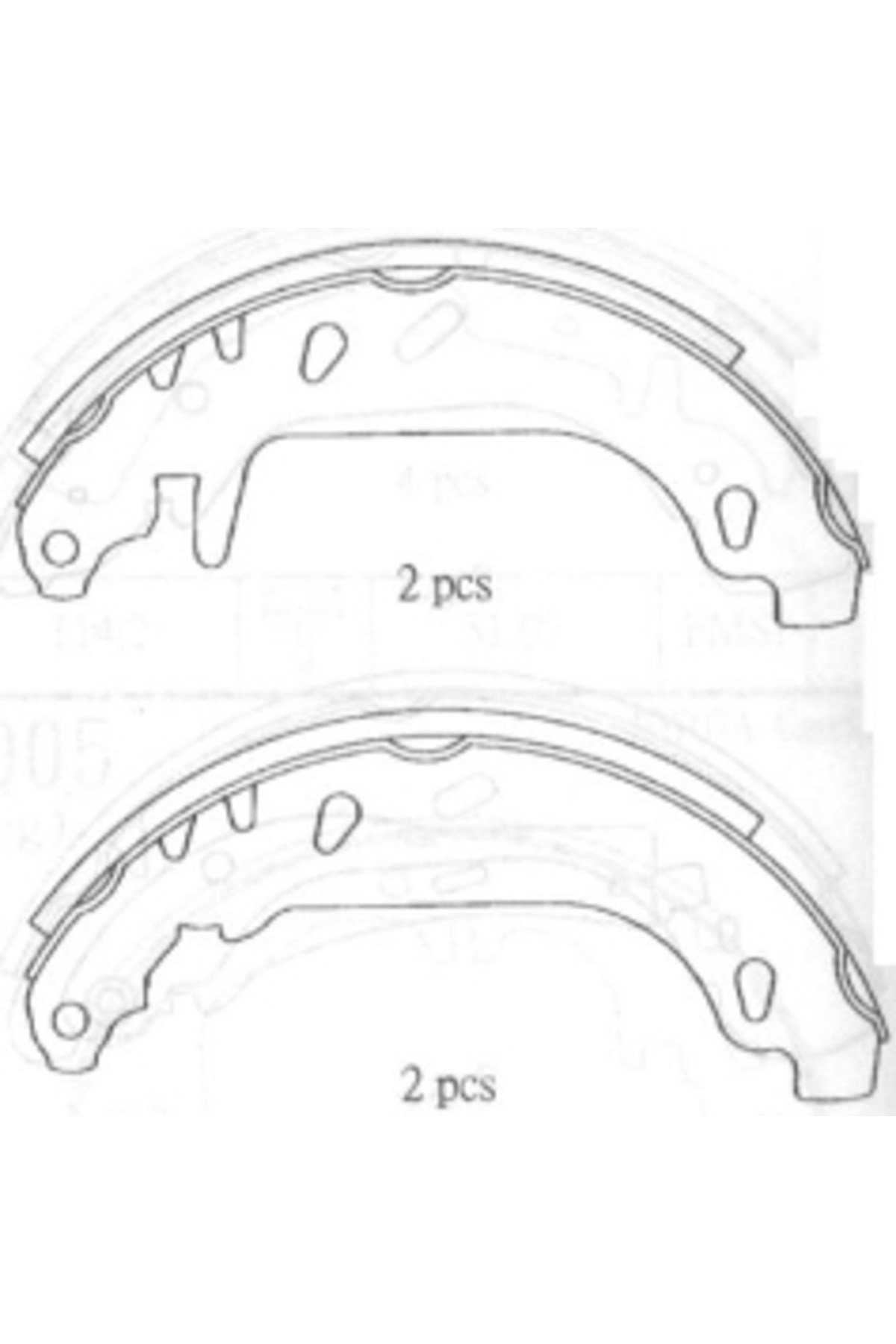 Renault Twingo- 93/98; Arka Fren Pabucu (90x40)(Bramax) 7701202542