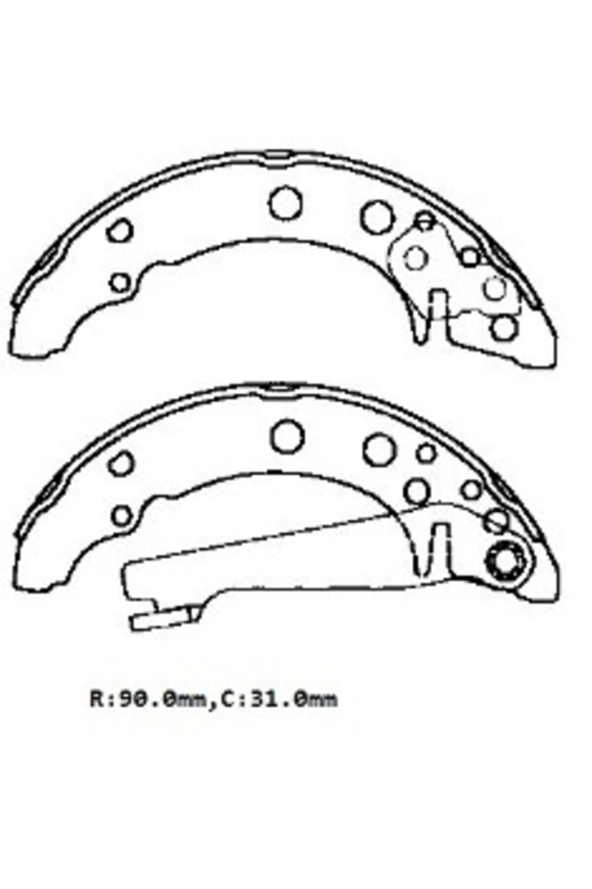 Seat Cordoba- 98/99; Arka Fren Pabucu (90X31) (BRAMAX) 171698525ax